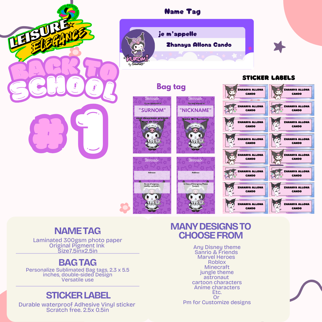 Back to School Bundle #1
